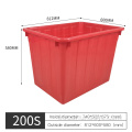 740 * 525 * 575 mm Caisse empilable aquatique rouge